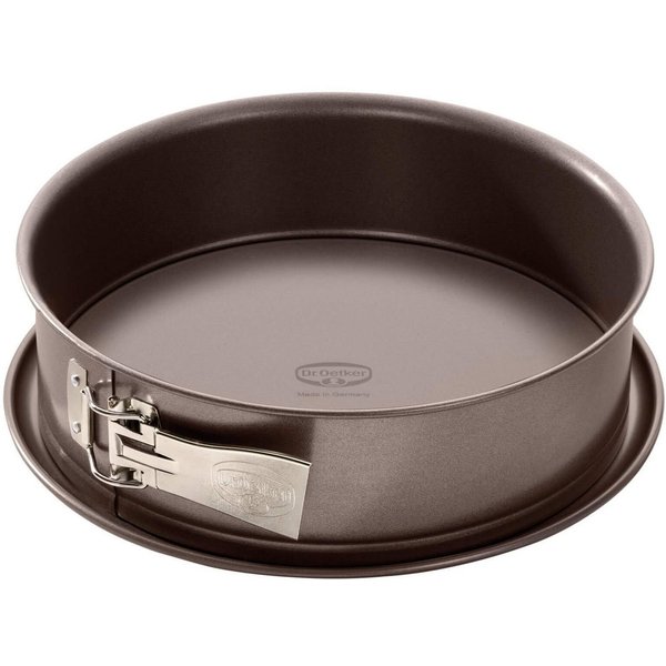Dr. Oetker Küchenhelfer Springform Back-Edition, mit Emaille-Servierboden, Antihaft-Beschichtung, schnitt-& kratzfest, hitzebeständig bis 230°C