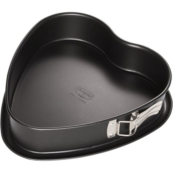 Dr. Oetker Küchenhelfer Springform Herz, (Set 2-tlg), Teflon-Antihaft-Beschichtung