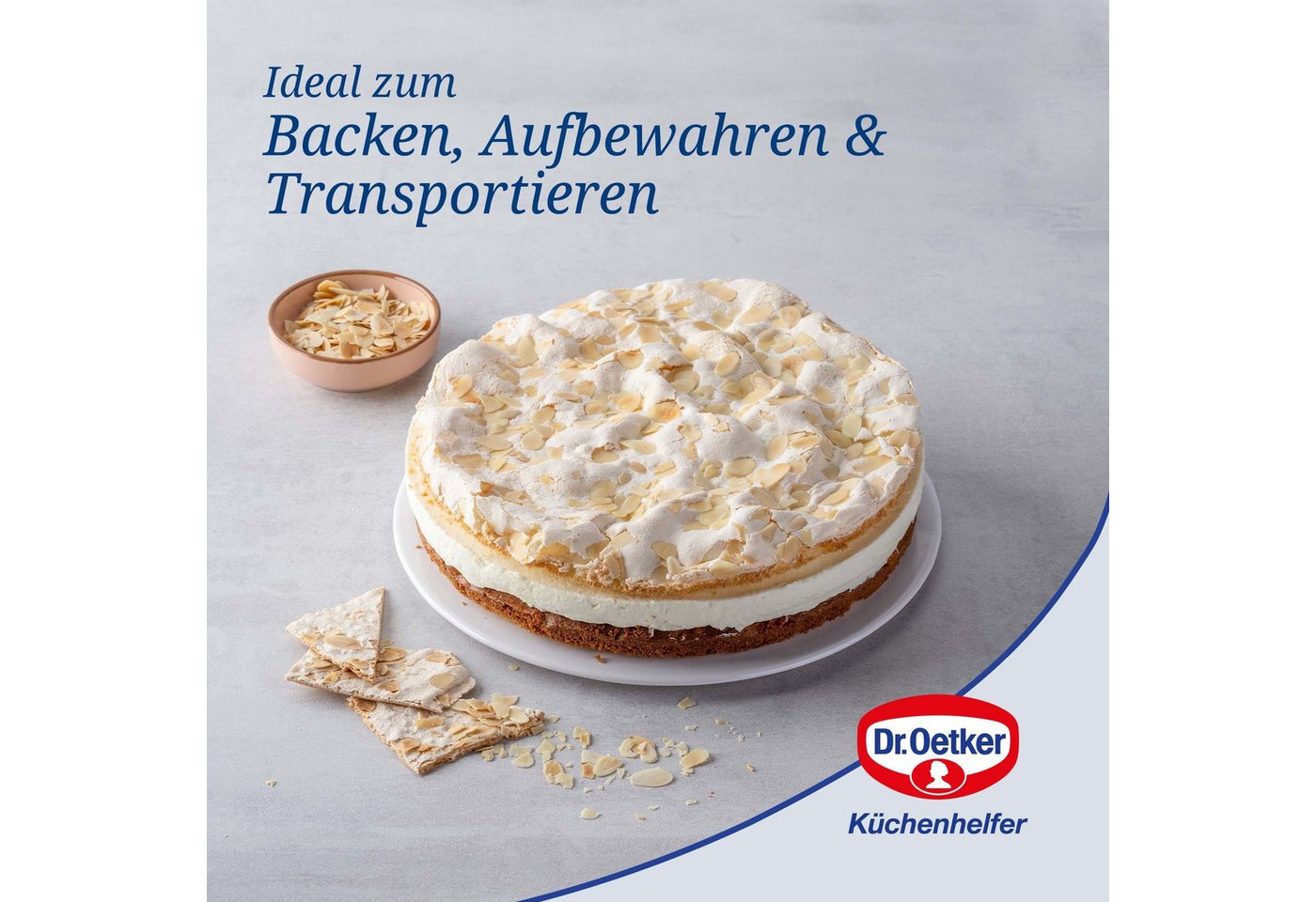 Dr. Oetker Küchenhelfer Springform Springform mit Transporthaube – Bild 4 von 5