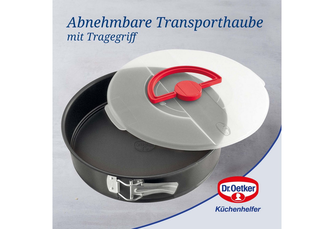 Dr. Oetker Küchenhelfer Springform Springform mit Transporthaube – Bild 5 von 5