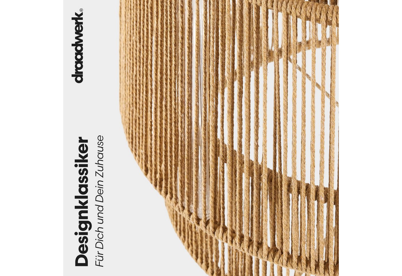 draadwerk® Deckenleuchte Jute Deckenleuchte (2-teilig) – Bild 2 von 3