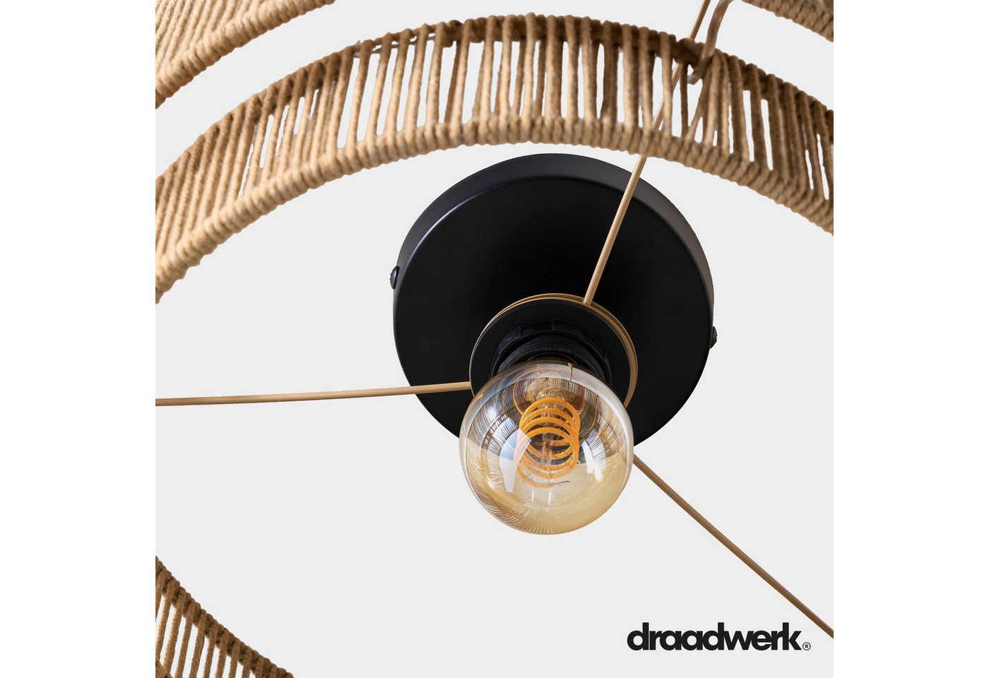 draadwerk® Deckenleuchte Jute Deckenleuchte (2-teilig) – Bild 3 von 3