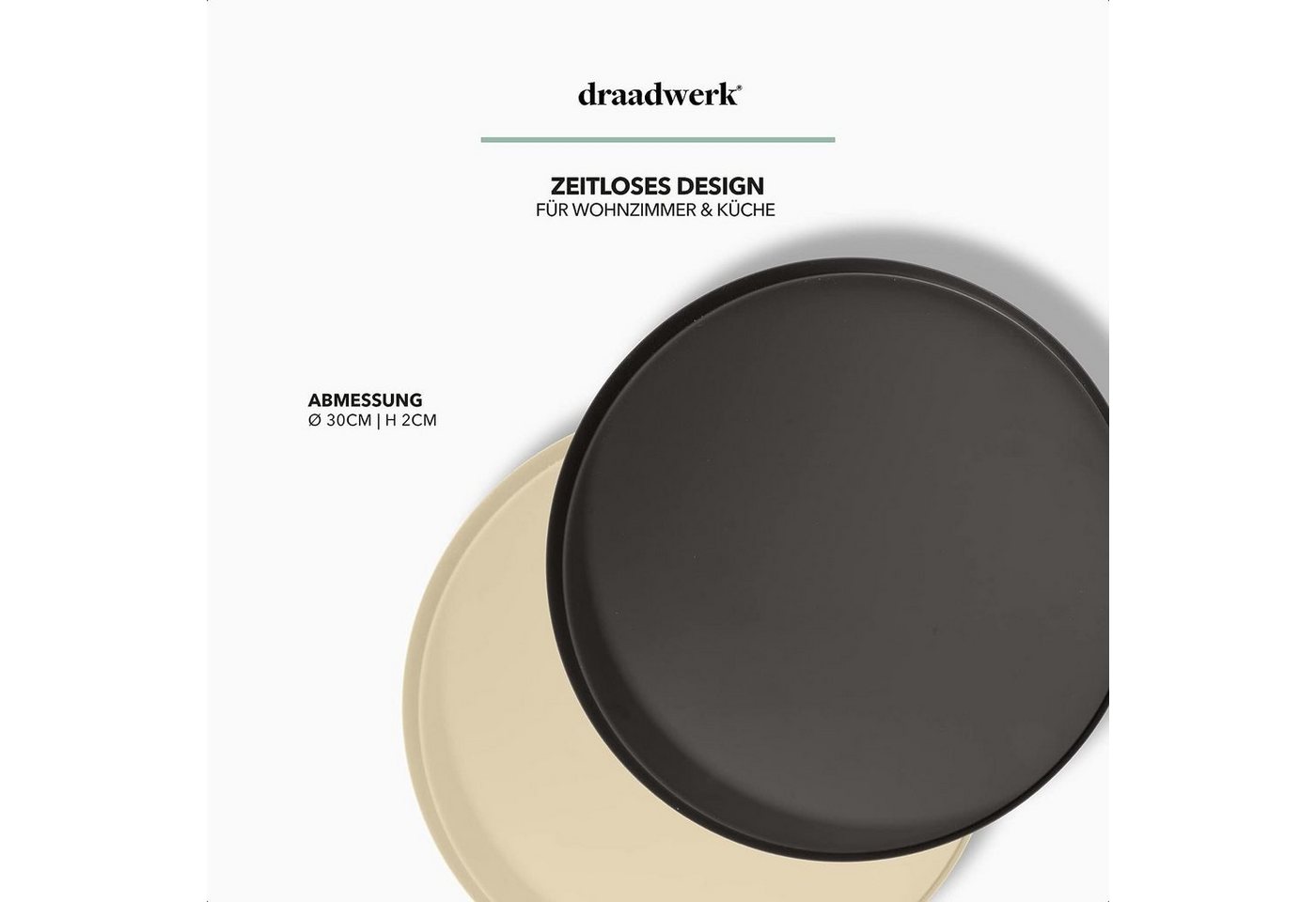 draadwerk® Dekotablett Deko Tablett, Serviertablett aus Metall – Bild 5 von 5