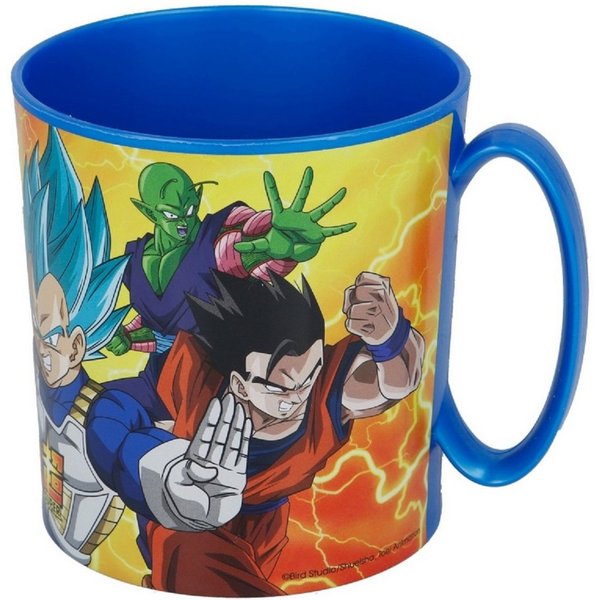 Dragon Ball Becher - Mikrowellengeeigneter Kunststoffbecher 390 ml – für Kinder, 1-tlg., ideal für Kinder, perfekt für zu Hause