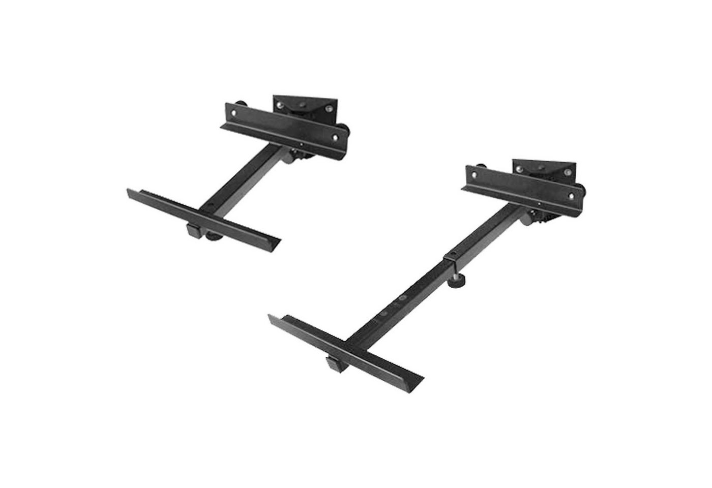 Drall Instruments Lautsprecher-Wandhalterung BH2B, (2-tlg., Lautsprecher-Boxenhalterung für die Wandmontage, Auflage verstellbar von 19 cm bis 30 cm, 15 kg bela – Bild 2 von 3