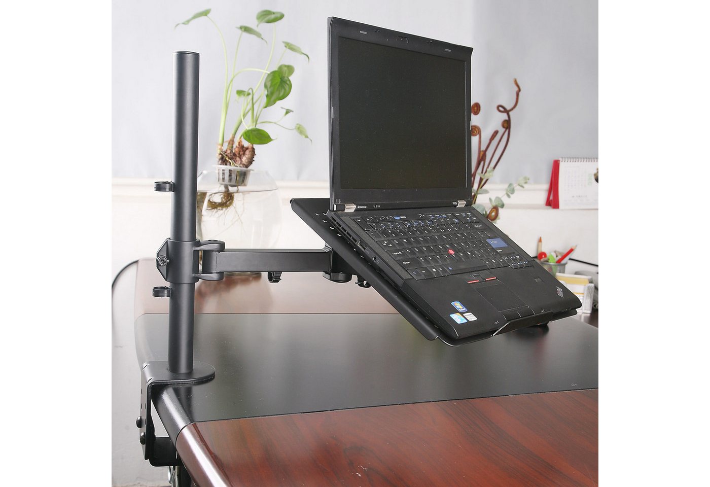 Drall Instruments Monitor-Halterung LT10B, (1-tlg., Tischhalterung für Laptop Notebook Tablet Ständer Laptopständer Halter) – Bild 2 von 5