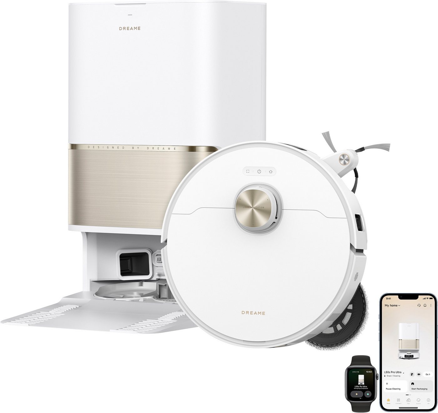 Dreame Saugroboter L50s Pro Ultra, 600 W, beutellos, Basisstation, App-Steuerung – Bild 2 von 5