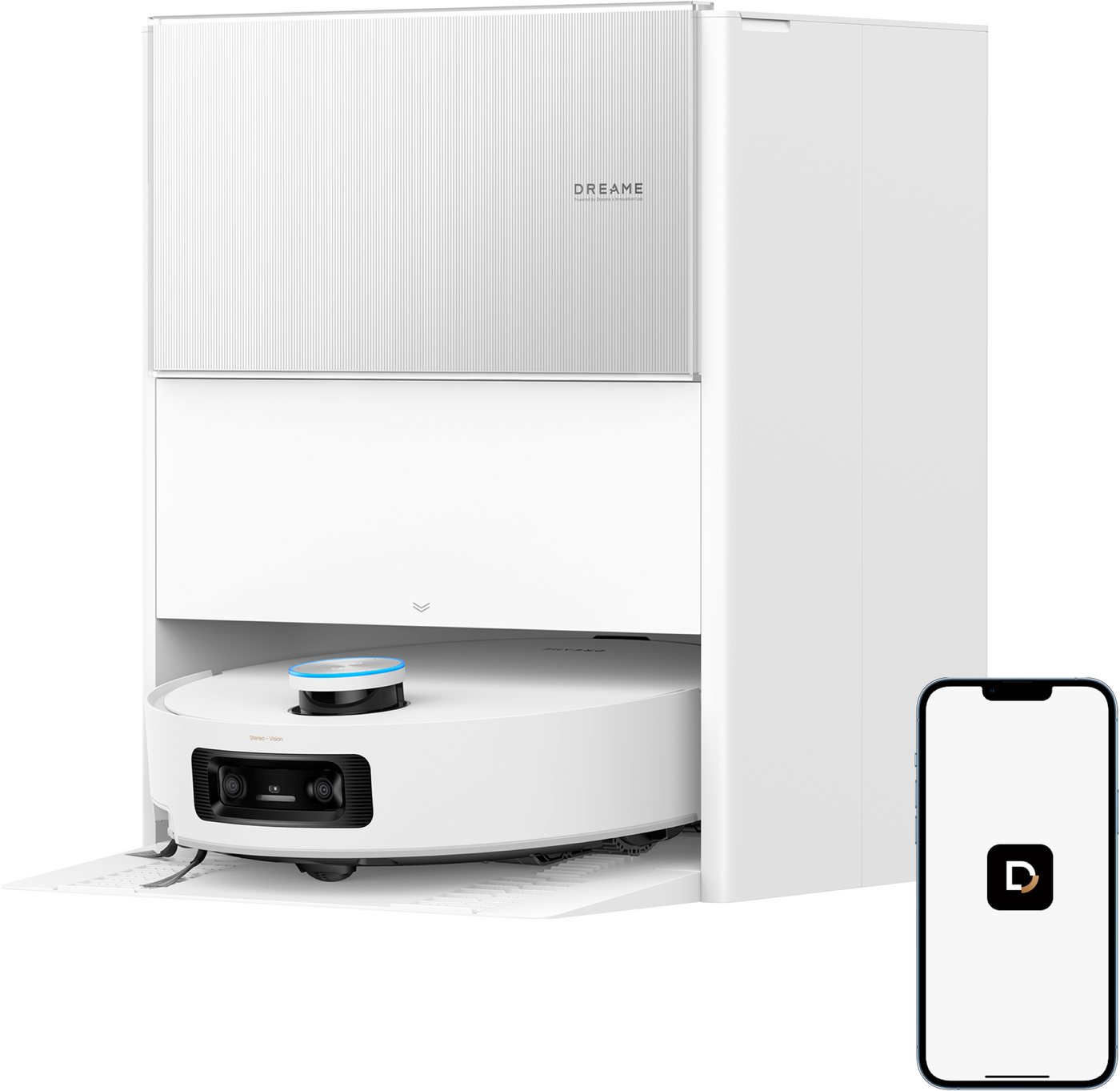Dreame Saugroboter mit Wischfunktion Aqua10 Ultra Roller Complete, 600 W, mit Beutel, Warmwasser-Wischsystem, Rollenmopp, überwindet Hindernisse, 30.000 Pa – Bild 2 von 5