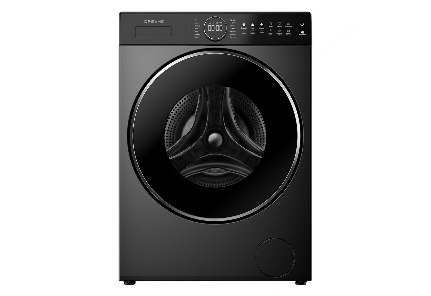 Dreame Waschmaschine DWF09M70DAEU, 9 kg, 1400 U/min, Automatikpflege, Hygieneprogramm, Inverter-Motor – Bild 4 von 5