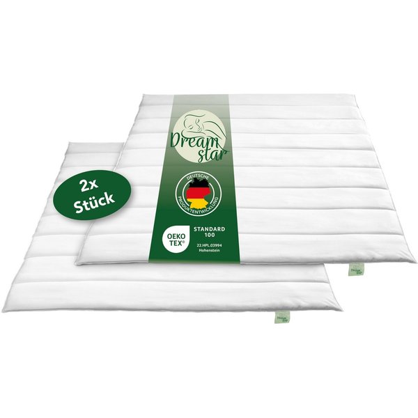 Dreamstar Sommerbettdecke Eco, leichtes und dünnes Steppbett, ideal für den Sommer, Füllung: Faserfüllung, Bezug: angenehm weiche Microfaser, allergikerfreundli