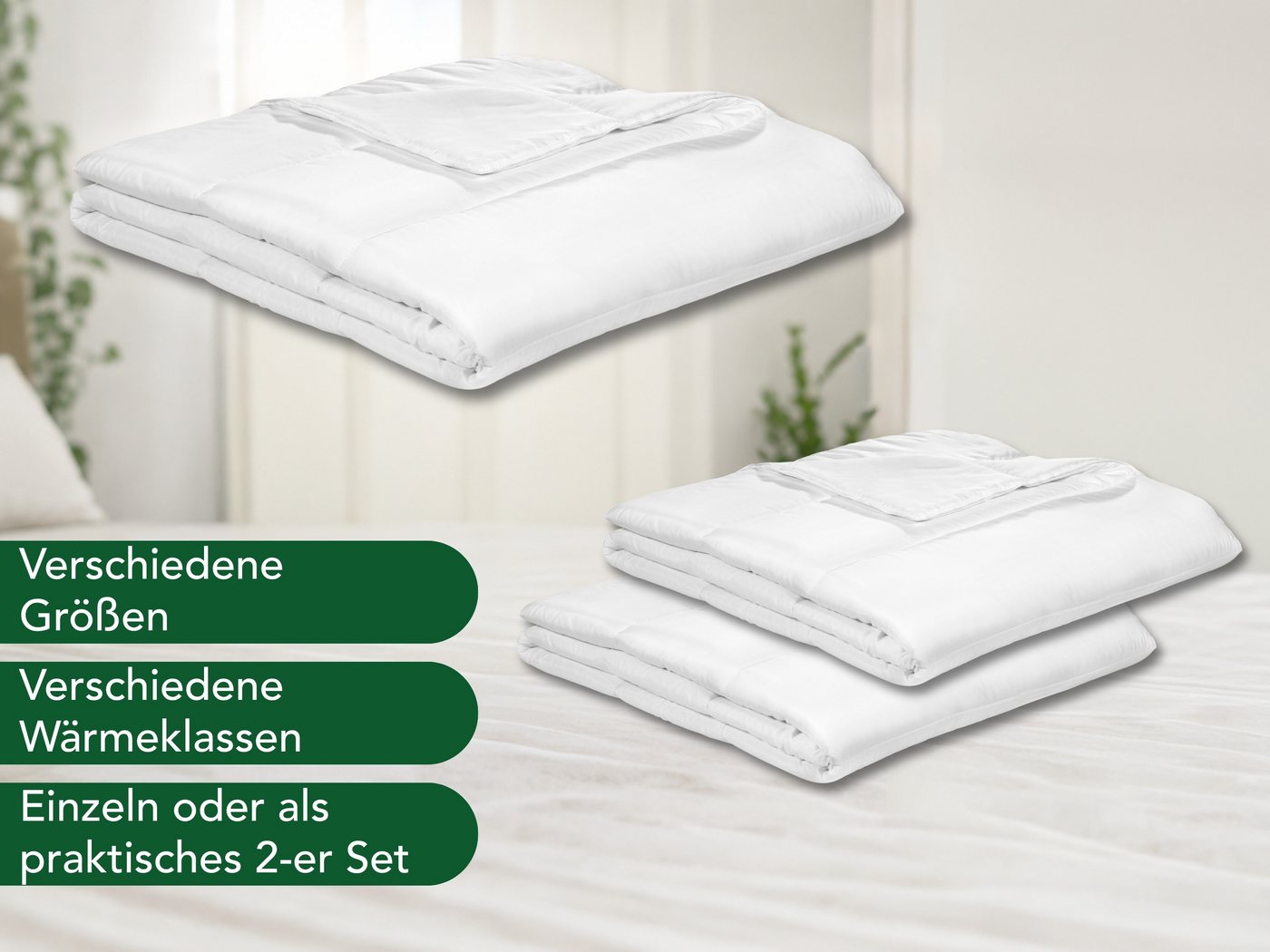 Dreamstar Sommerbettdecke Eco, leichtes und dünnes Steppbett, ideal für den Sommer, Füllung: Faserfüllung, Bezug: angenehm weiche Microfaser, allergikerfreundli – Bild 2 von 5