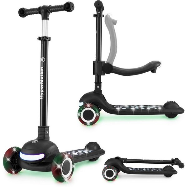 HyperMotion Dreiradscooter HyperMotion LUMI 2in1 Kinderroller mit LED-Beleuchtung