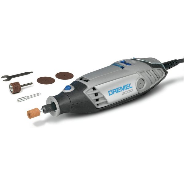 DREMEL Multitool, 3000-5 Multifunktionswerkzeug (130 W) mit 5 Zubehöre