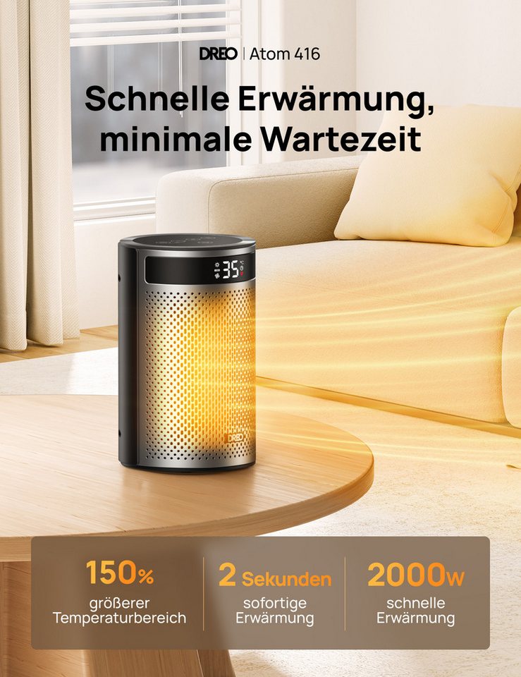 Dreo Heizlüfter Atom 416 – Bild 5 von 5