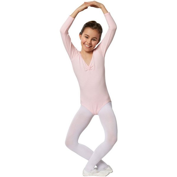 dressforfun Body Langarmeinteiler, Vielseitig kombinierbar, Hoher Tragekomfort (Unterziehoberteil, Konfektionsgröße 128 (7-8 Jahre) in pink) Leicht taillierte F