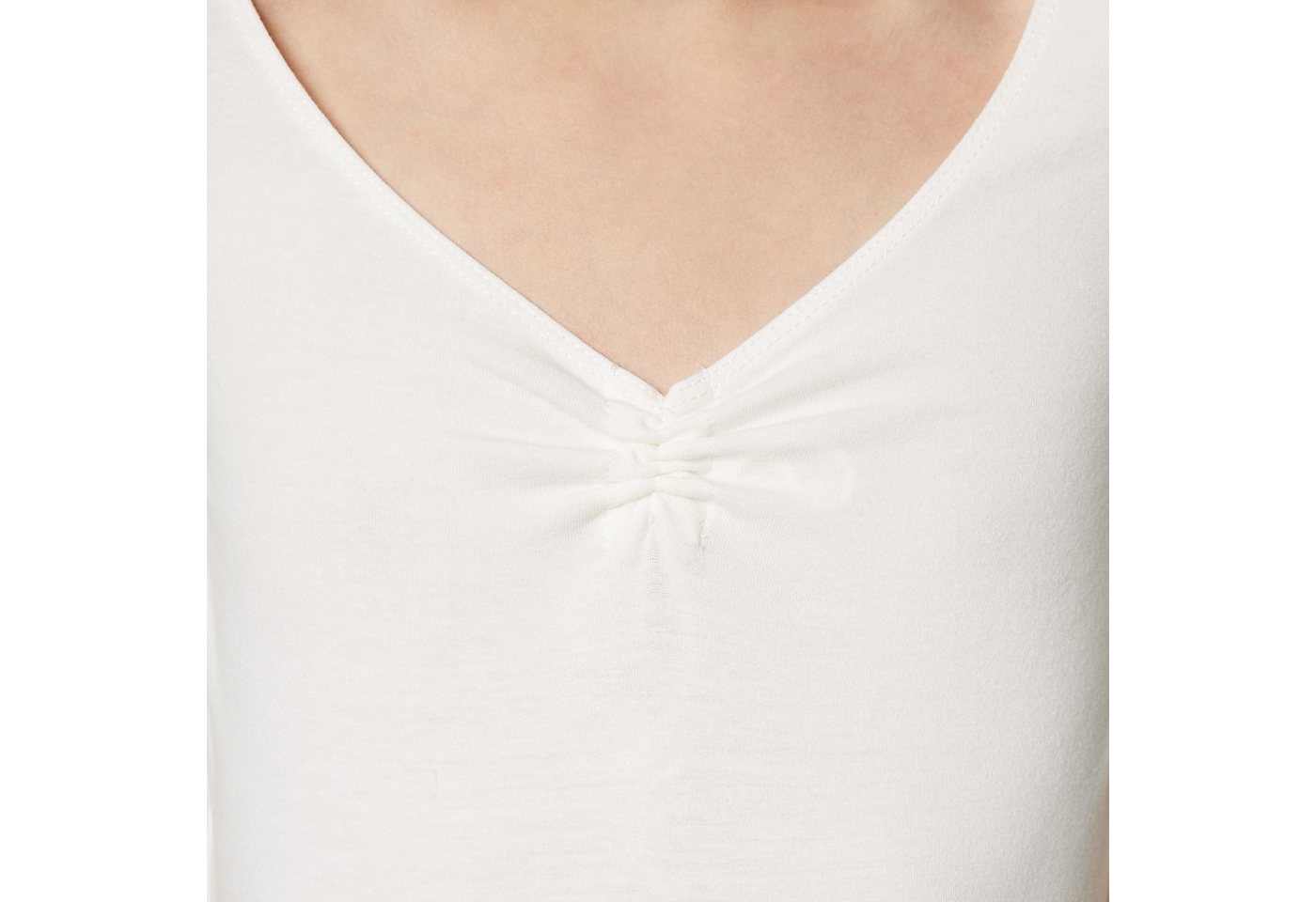dressforfun Body Langarmeinteiler, Vielseitig kombinierbar, Hoher Tragekomfort (Unterziehoberteil, Konfektionsgröße 116 (5-6 Jahre) in weiß) Leicht taillierte F – Bild 4 von 5