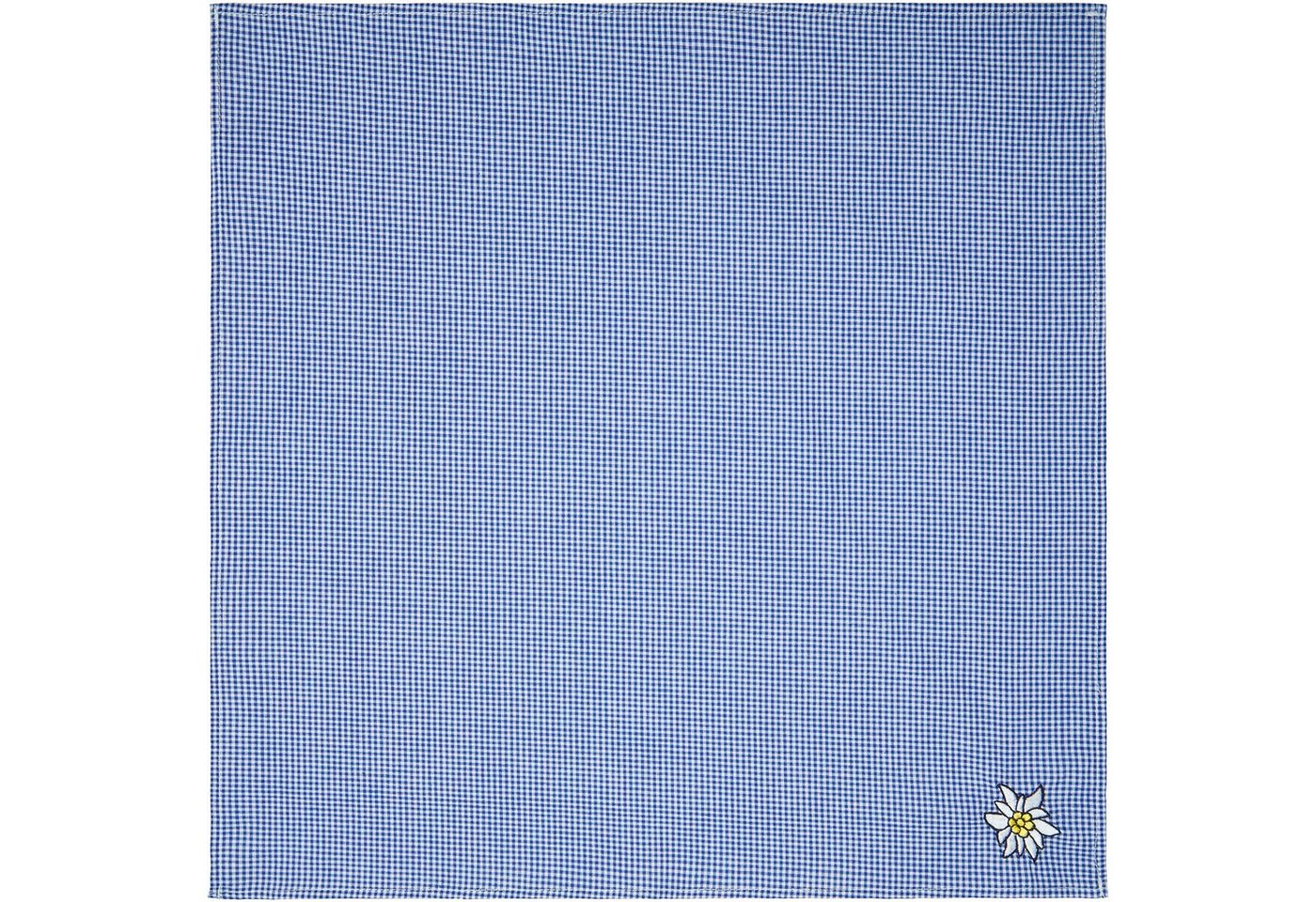 dressforfun Halstuch Bandana, Größe: 49 x 49 cm, modisches Trachten-Accessoire, gut, (Kopftuch, Konfektionsgröße 0 in blau/weiß), Als Hals-, Kopf- oder Armtuch  – Bild 2 von 3