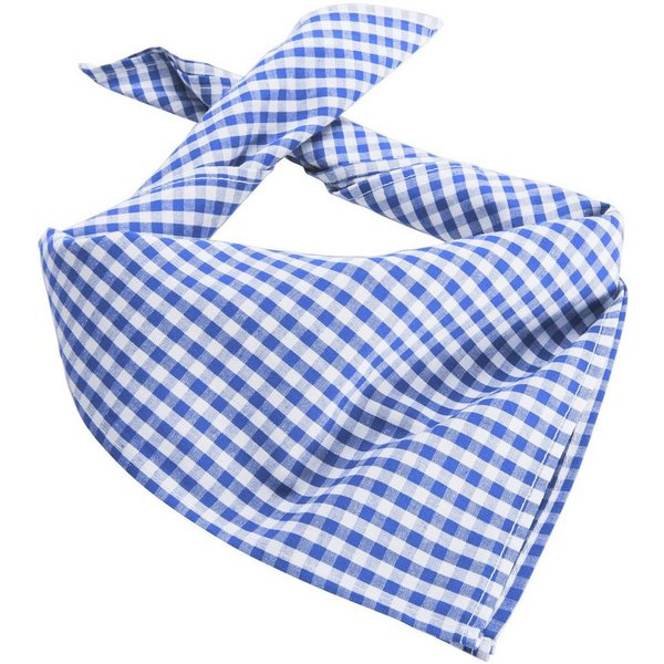 dressforfun Halstuch Bandana, Größe: 49 x 49 cm, modisches Trachten-Accessoire, gut, (Kopftuch, Konfektionsgröße 0 in hellblau/weiß), Als Hals-, Kopf- oder Armt