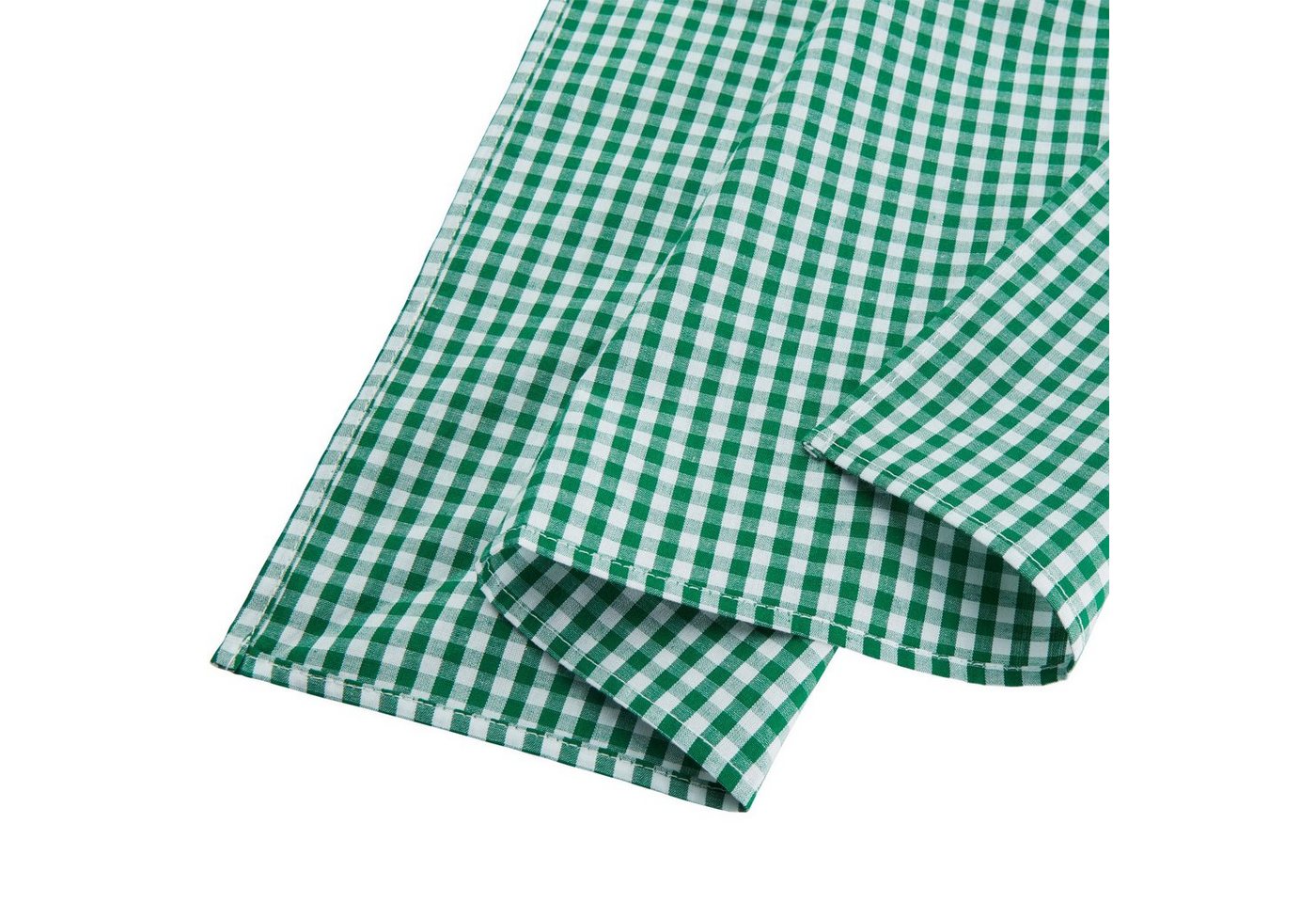dressforfun Halstuch Bandana, Größe: 49 x 49 cm, modisches Trachten-Accessoire, gut, (Kopftuch, Konfektionsgröße 0 in grün/weiß), Als Hals-, Kopf- oder Armtuch  – Bild 3 von 3