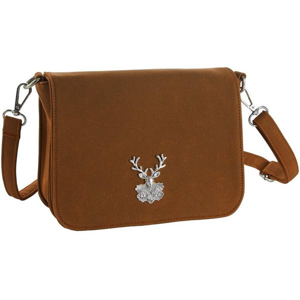 dressforfun Henkeltasche Handtasche, Seitenfach mit Reißverschluss (LxH): ca. 16 x 9 cm (Tragetasche, Konfektionsgröße 0 in braun), Innenmaß (LxBxH) ca. 20 x 4 