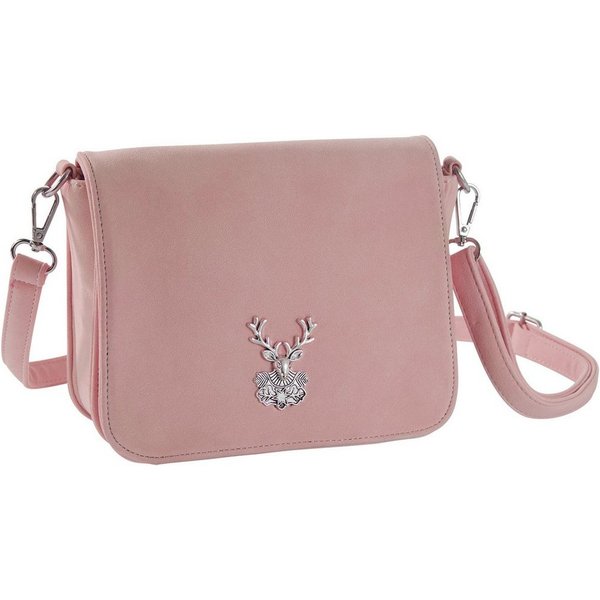 dressforfun Henkeltasche Handtasche, Seitenfach mit Reißverschluss (LxH): ca. 16 x 9 cm (Tragetasche, Konfektionsgröße 0 in rosa), Innenmaß (LxBxH) ca. 20 x 4 x