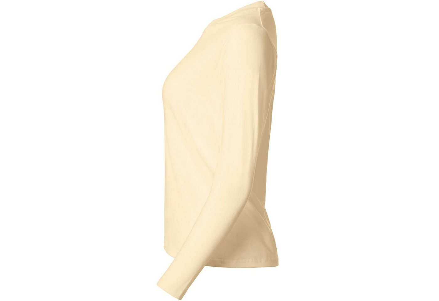 dressforfun Langarmshirt Langarmtop, Für viele Outfits & Auftritte, Rundhals mit (Ärmelshirt, Konfektionsgröße XXL in beige) Einfarbiges Langarm-Shirt für Fraue – Bild 5 von 5