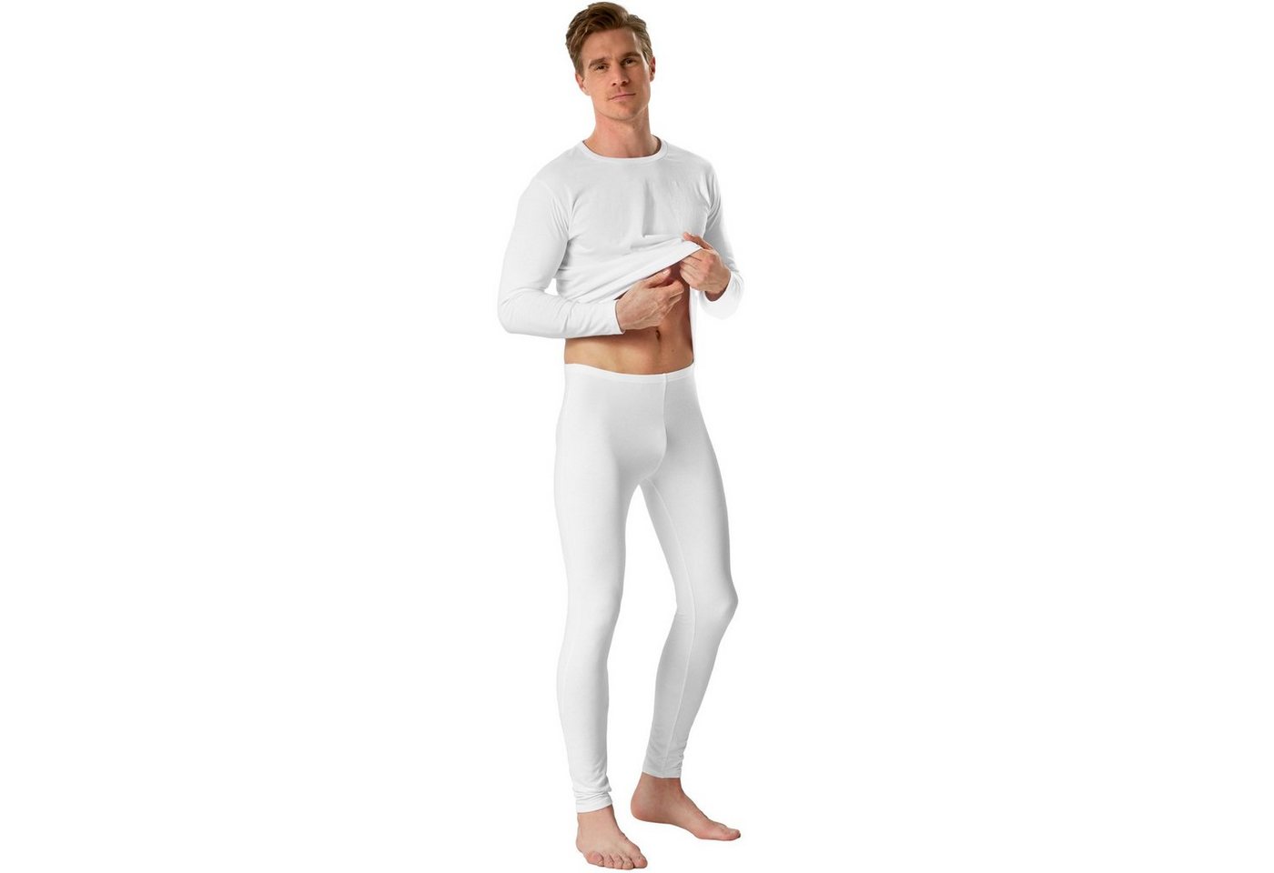 dressforfun Leggings Enghose, Für viele Outfits & Auftritte, Einfarbige Leggings für (Stretchhose, Konfektionsgröße XL in weiß) Dehnbares und strapazierfähiges  – Bild 3 von 5