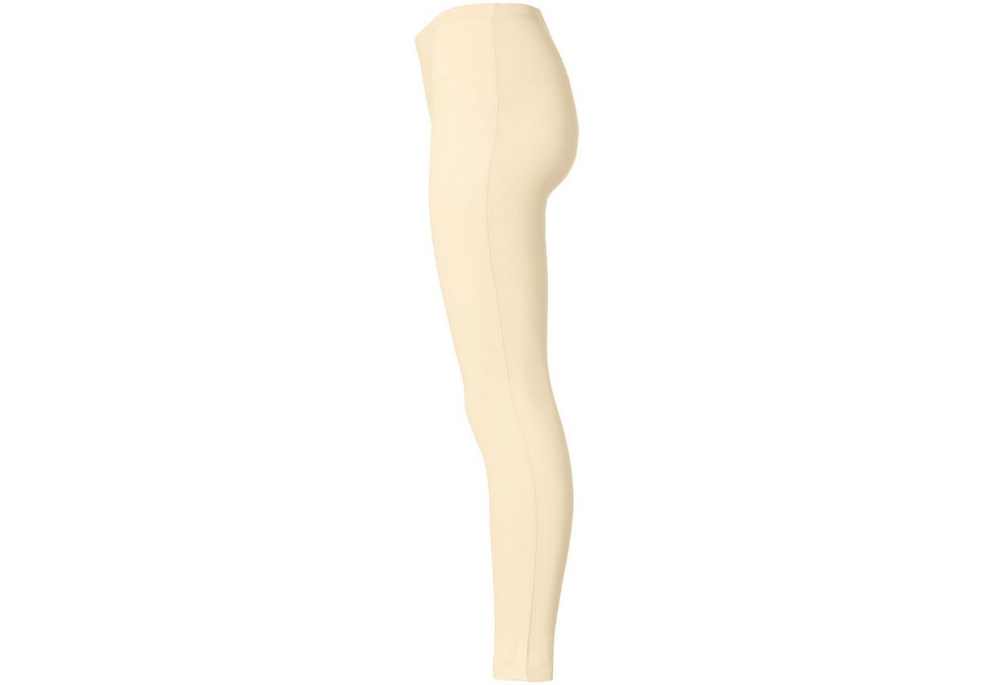 dressforfun Leggings Enghose, Für viele Outfits & Auftritte, Einfarbige Leggings für (Stretchhose, Konfektionsgröße M in creme) Dehnbares und strapazierfähiges  – Bild 4 von 5