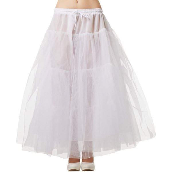 dressforfun Minirock Kurzrock, Gesamtlänge: ca. 84 cm, maximale Bundweite: ca. 108 cm (Unterrock, Konfektionsgröße Einheitsgröße in weiß) Petticoat aus 3-lagige