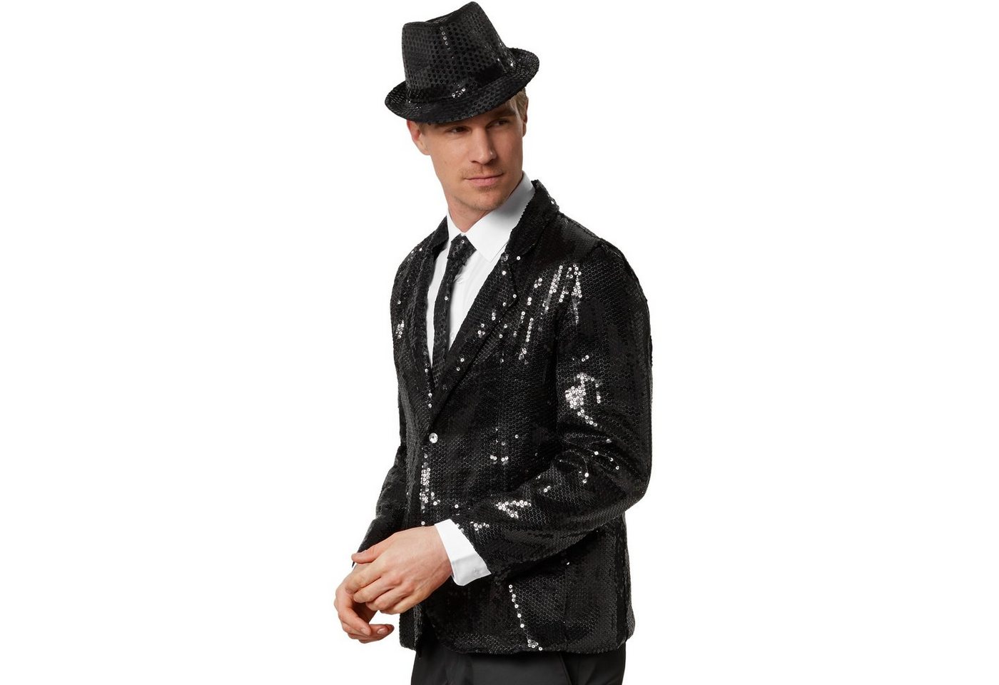 dressforfun Sakko Jackett, Für viele Outfits und Anlässe, Ziertaschen an den Seiten (Anzugjacke, Konfektionsgröße XL in schwarz) Hoher Tragekomfort, guter Sitz, – Bild 4 von 5