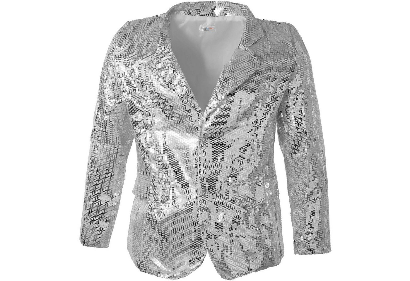 dressforfun Sakko Jackett, Für viele Outfits und Anlässe, Ziertaschen an den Seiten (Anzugjacke, Konfektionsgröße S in silber) Hoher Tragekomfort, guter Sitz, K – Bild 2 von 5