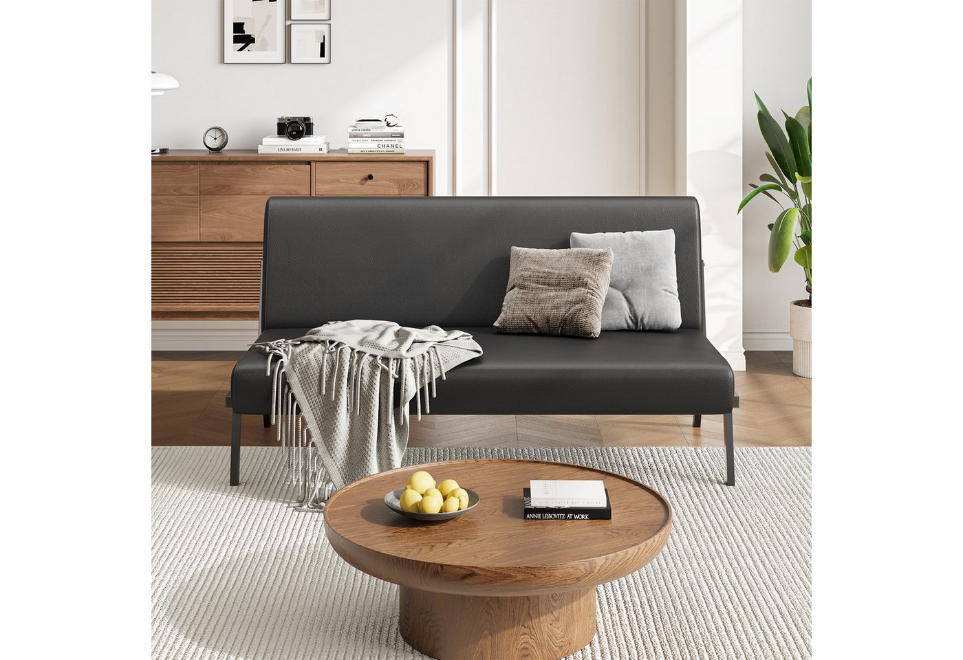 Dripex Sofa Sofa 2 Sitzer Stoffsofa Modern mit Metallrahmen 112 x 75 x 68 cm – Bild 3 von 5