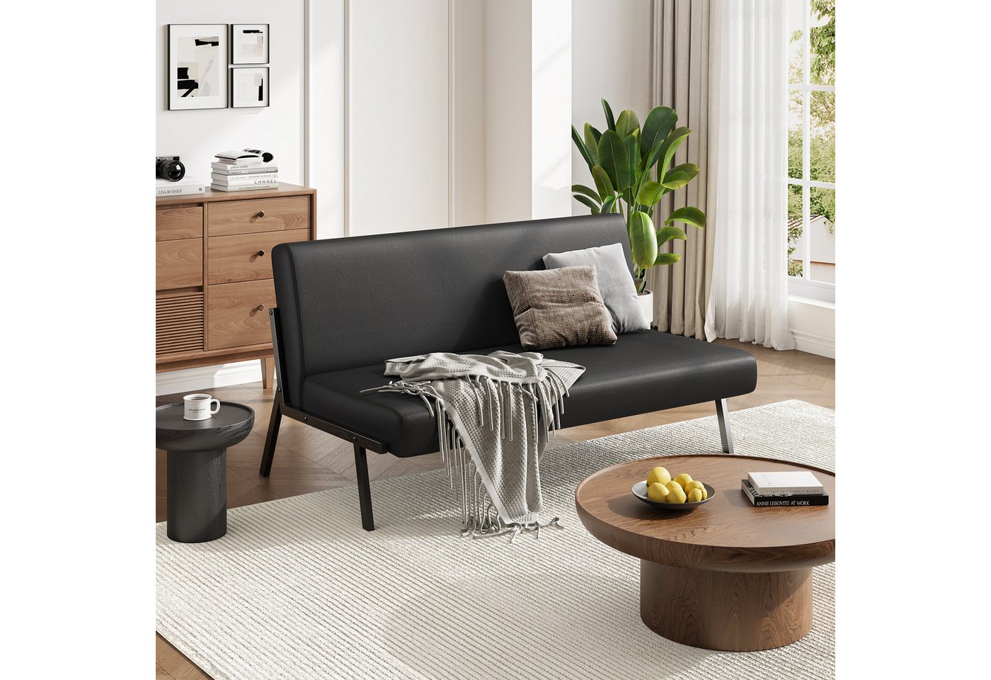Dripex Sofa Sofa 2 Sitzer Stoffsofa Modern mit Metallrahmen 112 x 75 x 68 cm – Bild 4 von 5