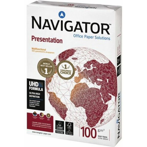 NAVIGATOR Drucker- und Kopierpapier Igepa 82437A10S Kopierpapier Navigator Presentation Din A4