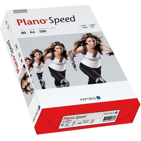 PLANO Druckerpapier Plano Speed, Format DIN A4, 80 g/m², 148 CIE, 500 Blatt