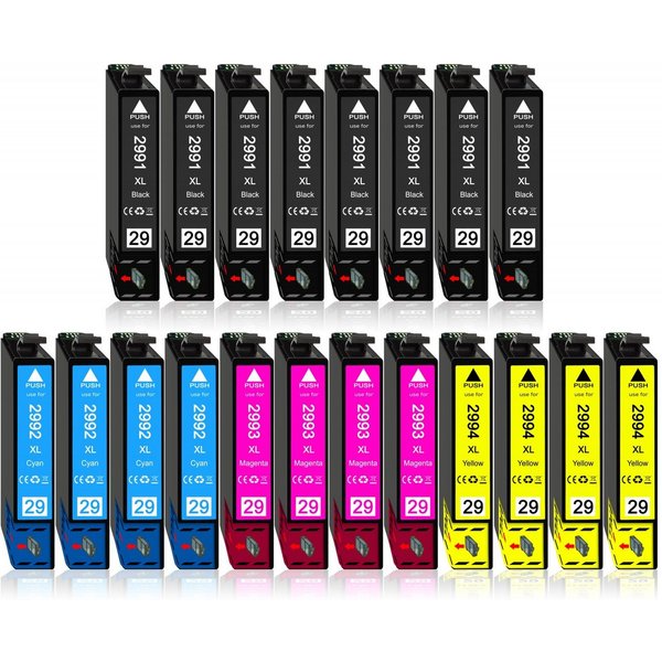 Druckerparadies 15er Sparpack ersetzt Epson 29XL (29) Druckerpatronen Tintenpatrone