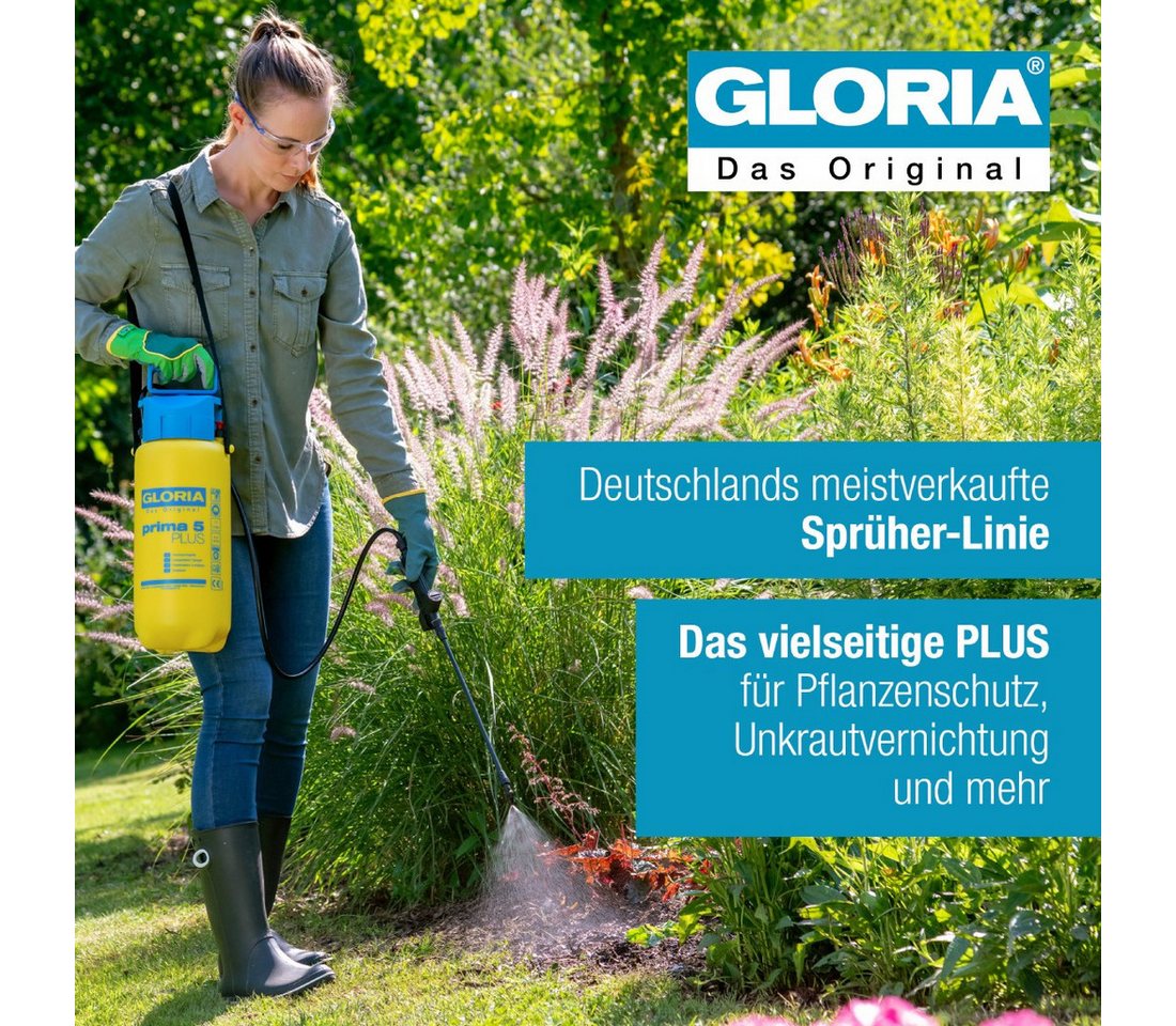 Gloria Drucksprühgerät Gloria Prima 5 PLUS, Drucksprühgerät mit 5 Liter Füllinhalt, (1-tlg), für säurehaltige Pflanzenschutzmittel – Bild 2 von 5