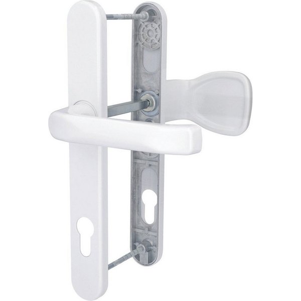 Alpertec Drückergarnitur Alpertec Schmalrahmengarnitur Oval Drücker/Knopf