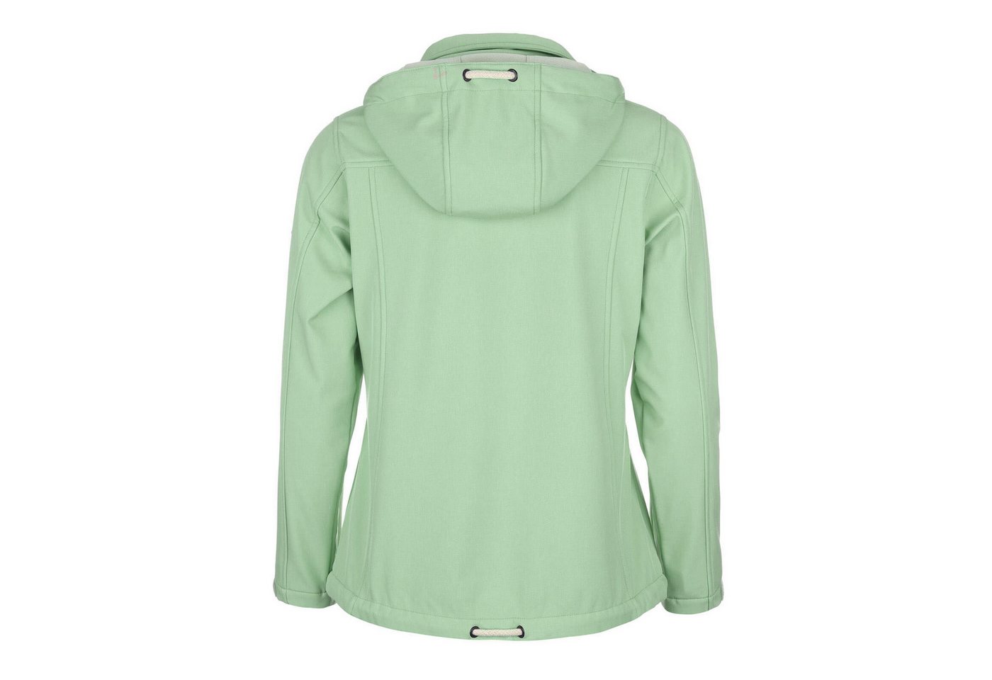 Dry Fashion Softshelljacke Baltrum Damen Jacke Softshell Fleece-Futter - Übergangsjacke Outdoor Atmungsaktiv, Verstellbare & abnehmbare Kapuze, 2-Wege-Reißversc – Bild 5 von 5