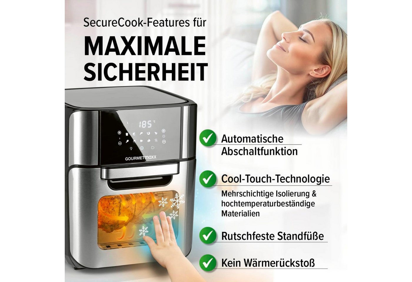 DS Produkte GmbH Heißluftfritteuse Heißluftfritteuse – Bild 2 von 5