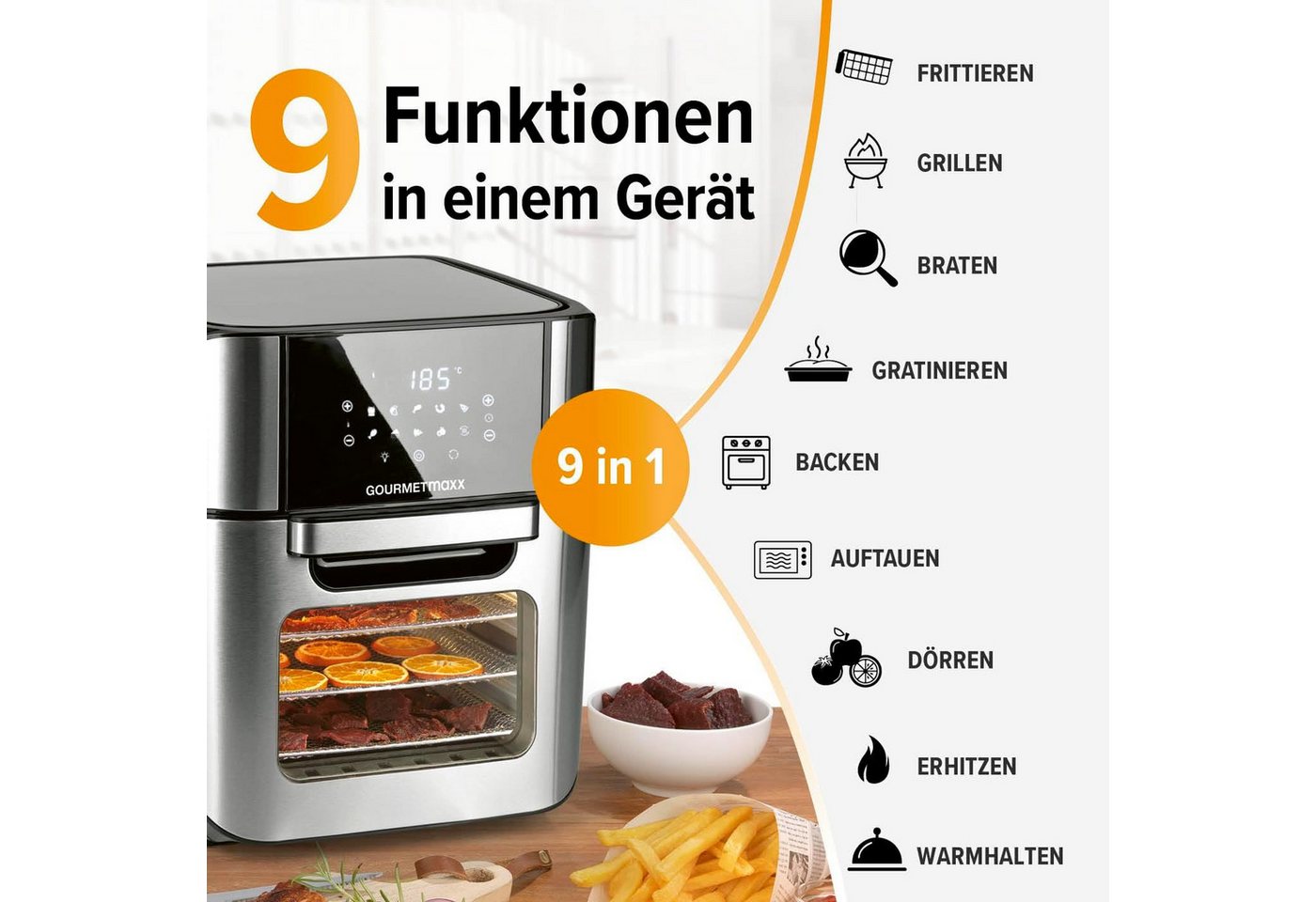 DS Produkte GmbH Heißluftfritteuse Heißluftfritteuse – Bild 3 von 5
