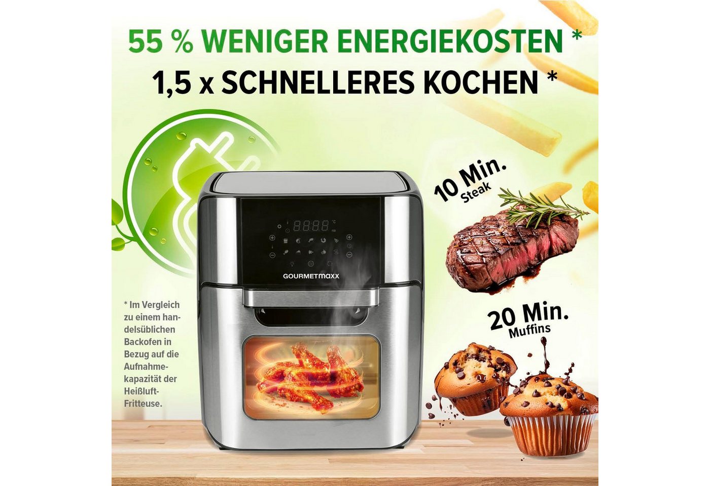 DS Produkte GmbH Heißluftfritteuse Heißluftfritteuse – Bild 4 von 5