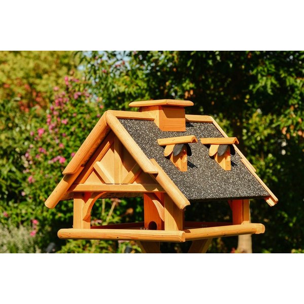 DSH DEKO SHOP HANNUSCH Vogelhaus V 19 Stein in weiß oder braun, • Holz mit Steinputz • 50 x 36 cm