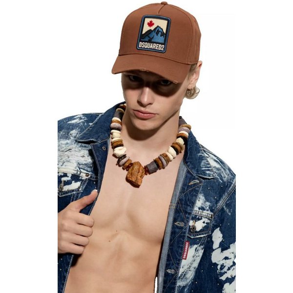 Dsquared2 Baseball Cap 64-CANADIAN TWINS-95 Baseballkappe Icon Kappe Verstellbarer Schnallenverschluss für eine individuelle Anpassung