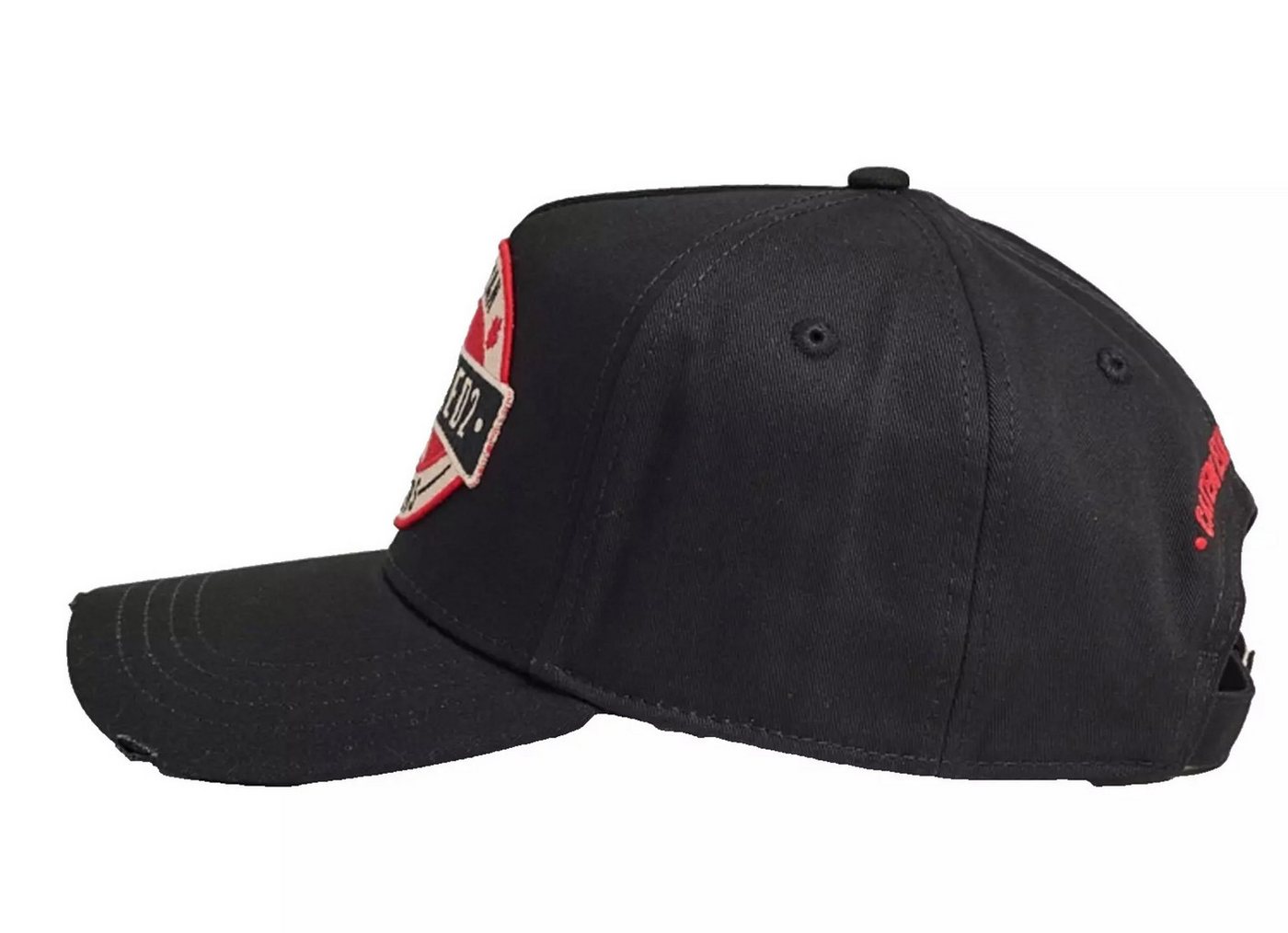 Dsquared2 Baseball Cap Baseballkappe Canadian Brothers Icon Kappe Dezente Destroyed-Details für einen trendigen Vintage-Look – Bild 3 von 5
