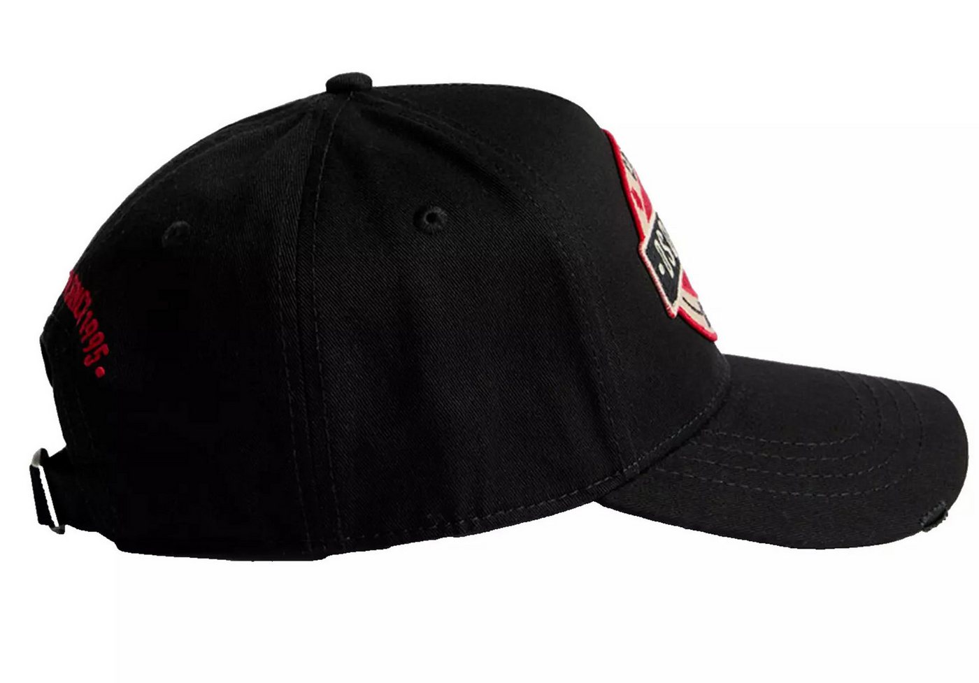 Dsquared2 Baseball Cap Baseballkappe Canadian Brothers Icon Kappe Dezente Destroyed-Details für einen trendigen Vintage-Look – Bild 4 von 5