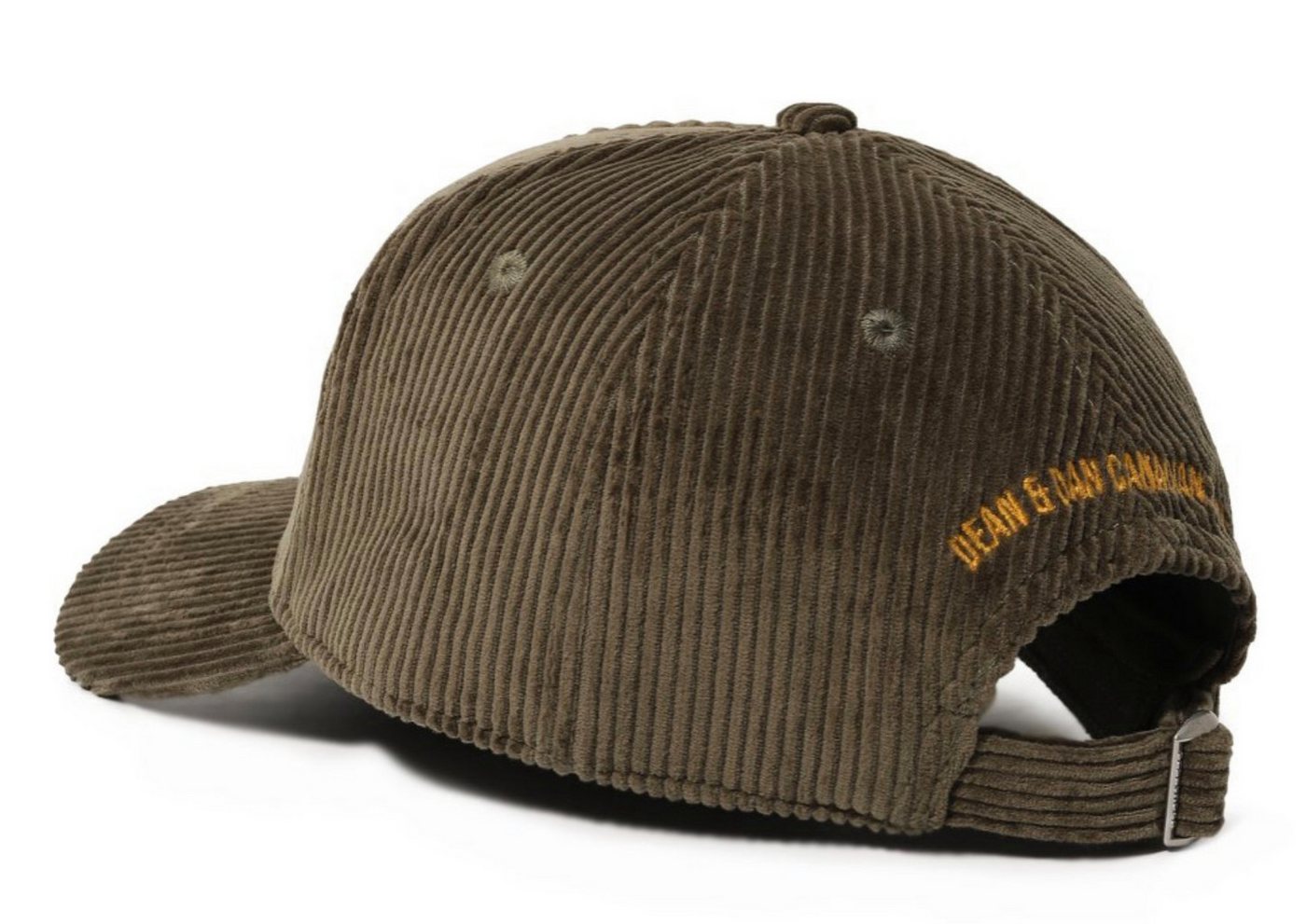 Dsquared2 Baseball Cap Cord Route Hiking Patch Kappe Mütze Basebalkappe Cap strukturierter Baumwoll-Cordqualität – Bild 3 von 5