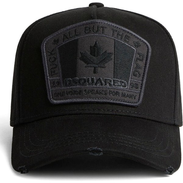 Dsquared2 Baseball Cap F*ck Flag Basecap Cap Logo Icon Mütze Basebalkappe Destroyed-Details für einen trendigen Look