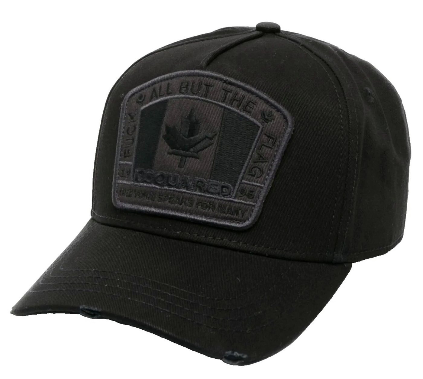 Dsquared2 Baseball Cap F*ck Flag Basecap Cap Logo Icon Mütze Basebalkappe Destroyed-Details für einen trendigen Look – Bild 3 von 5