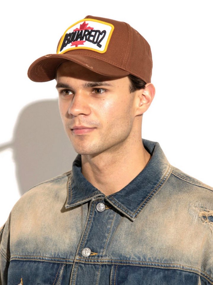 Dsquared2 Baseball Cap Family Business Baseballcap Icon Baseball Kappe Unisex goldfarbenen Stickerei „FAMILY BUSINESS – Bild 3 von 5